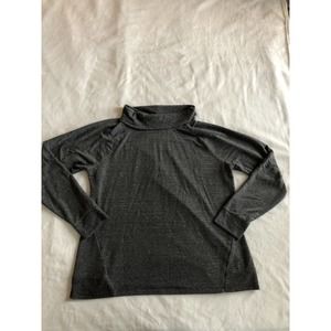 Tek Gear Dry Tek Women XXL Active Wear Grey Top Long Sleeve Collared Workout